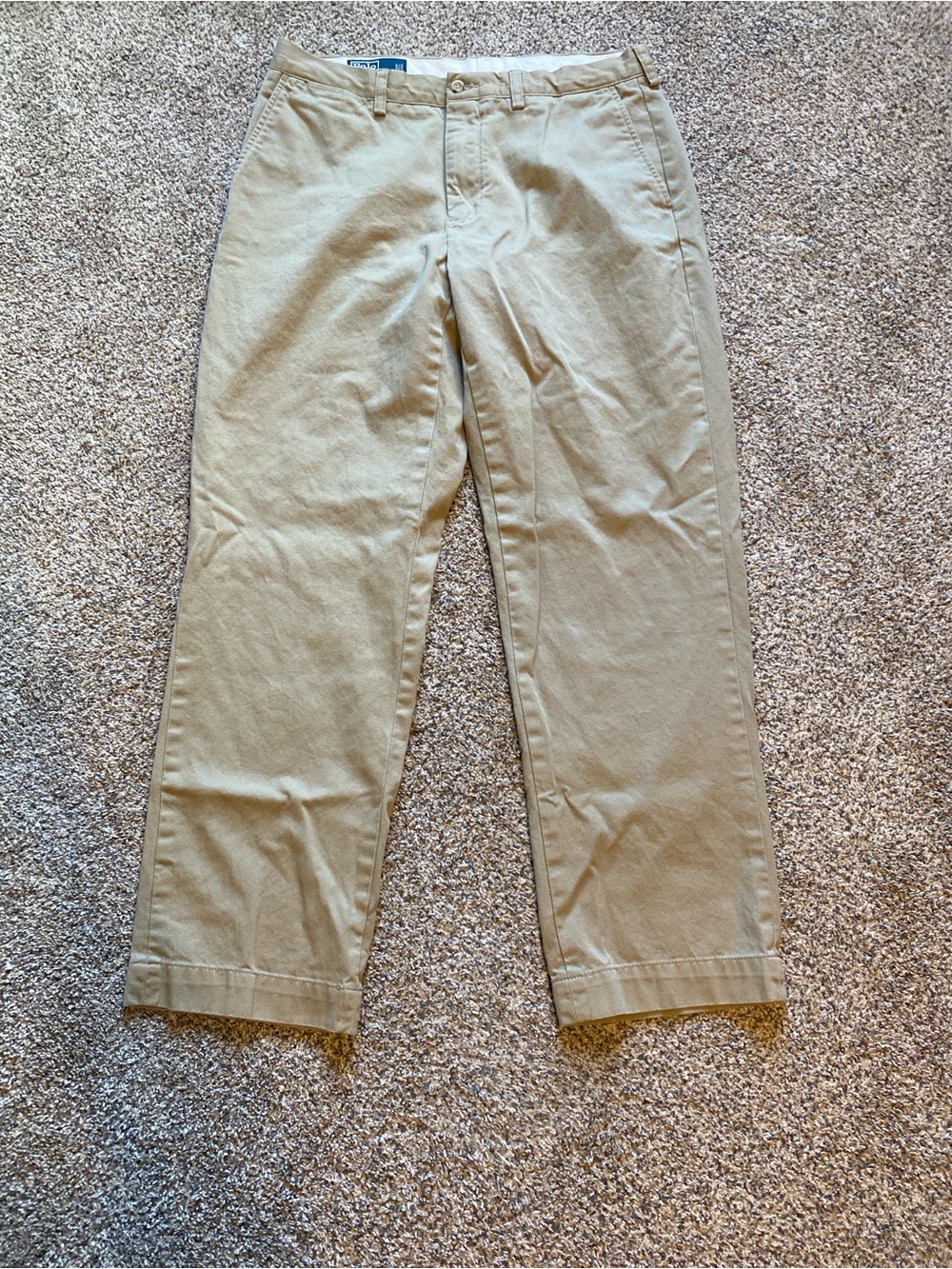 Polo Ralph Lauren Mens Preston Khaki Straight-Leg Chino Dress Pant 34x30